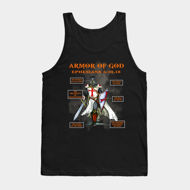 Armor Of God Tank Top by Nifty T Shirts